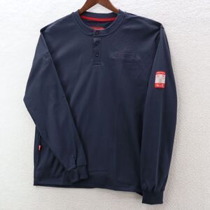 Portwest T-Shirt Men's Large FR32 Bizflame Flame Resistant Henley Long Sleeve